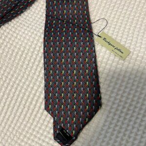 NWT Ruchgure Fellow Chili Peppers Tie, 100% Silk